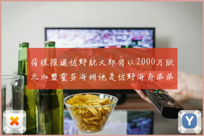 荷媒报道佐野航大即将以2000万欧元加盟霍芬海姆他是佐野海舟弟弟